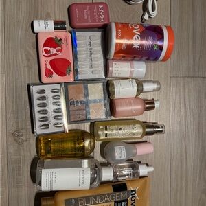 Sephora Beauty Collection with Pink and Gold Accents